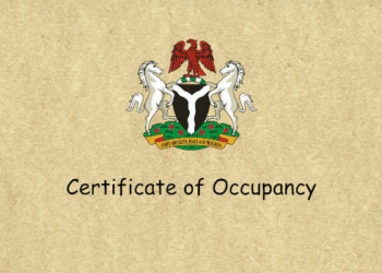 Certificate Of Occupancy 'C of O'