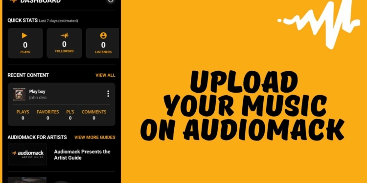 Upload Song on Audiomack