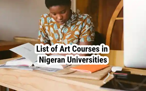 List of Art Courses in Nigeran Universities