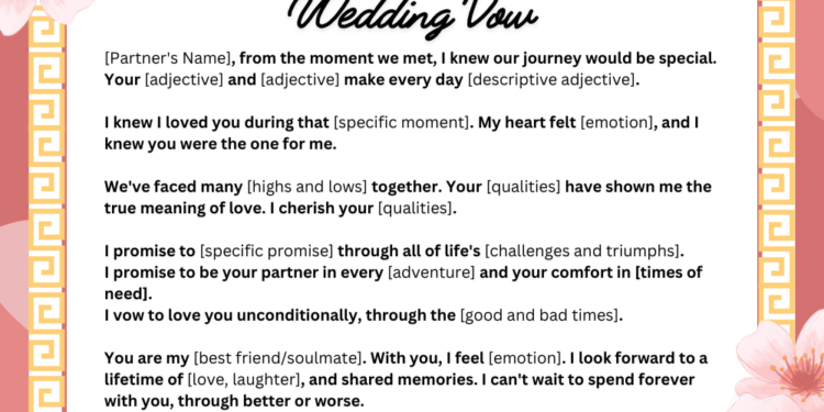 How To Write Your Own Wedding Vows