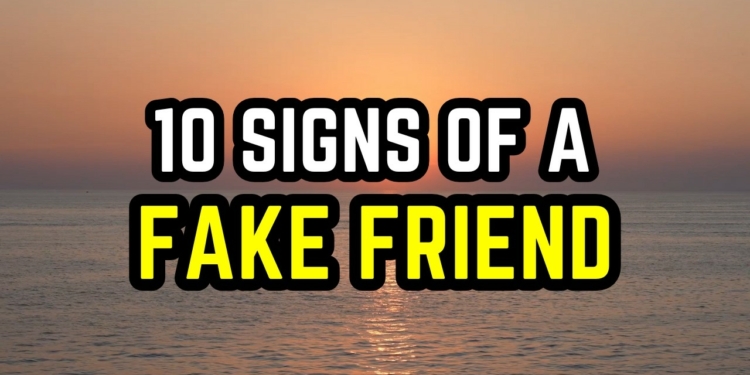 Signs of a Fake Friend