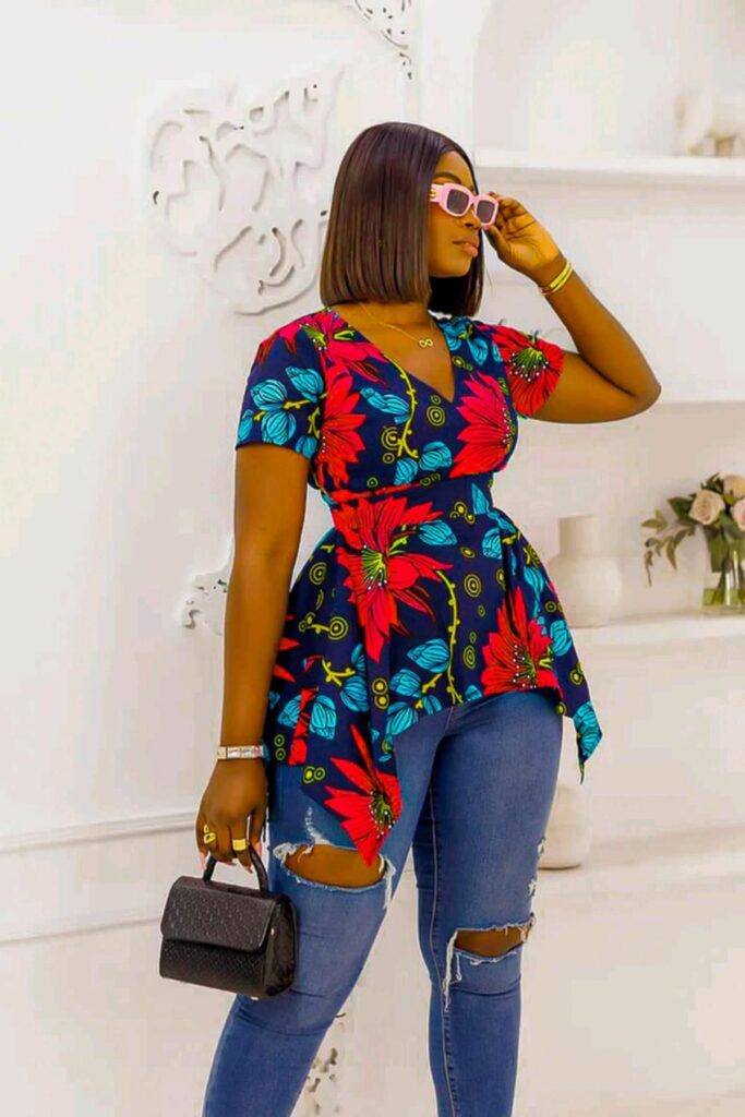 Ankara Tops On Jeans