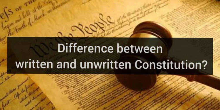 Difference between Written and Unwritten Constitution