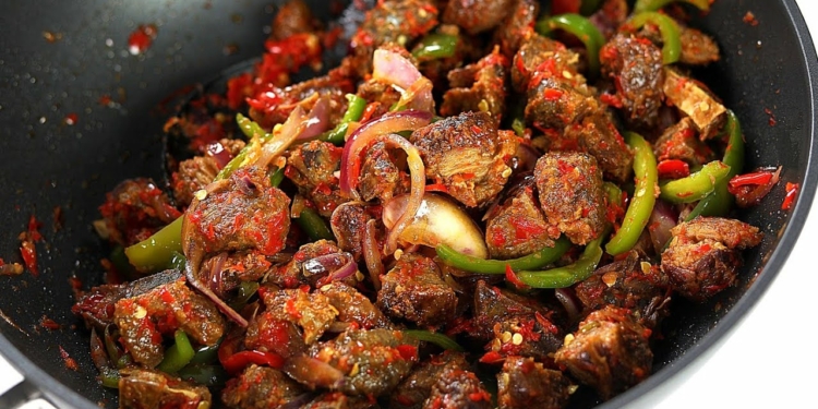 Asun Recipe (Smoked Peppered Goat Meat)