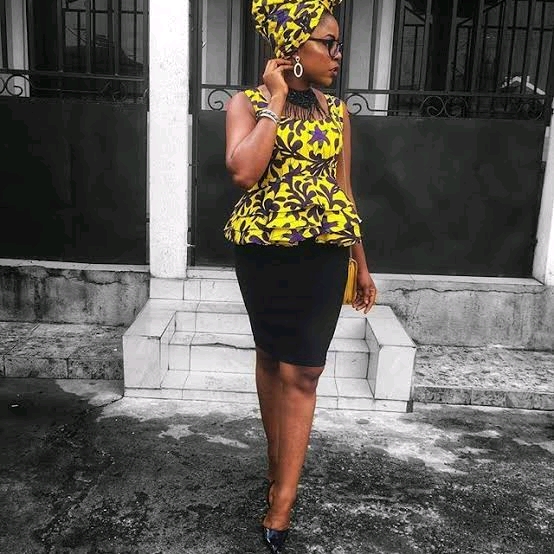 Ankara Tops On Skirts