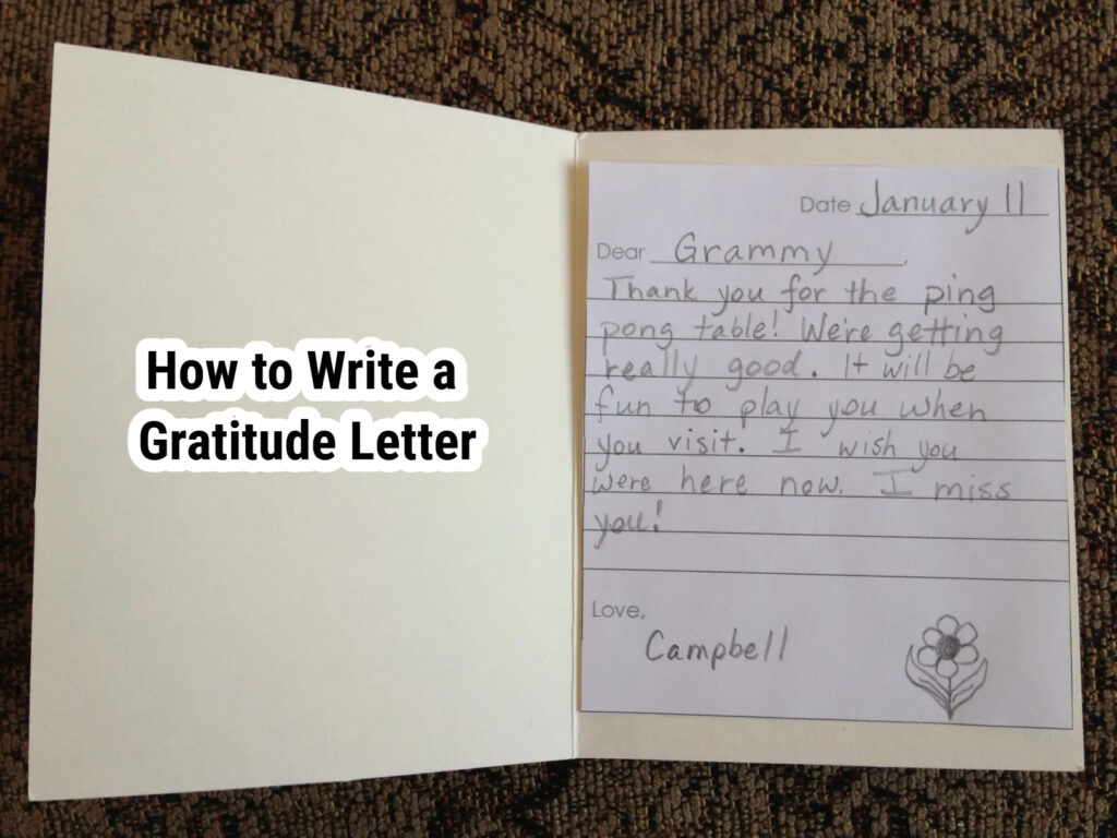 How to Write a Gratitude Letter