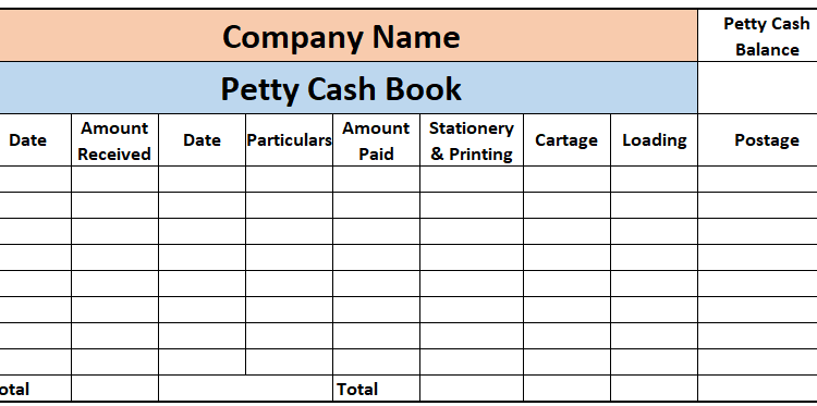 Petty Cash Book
