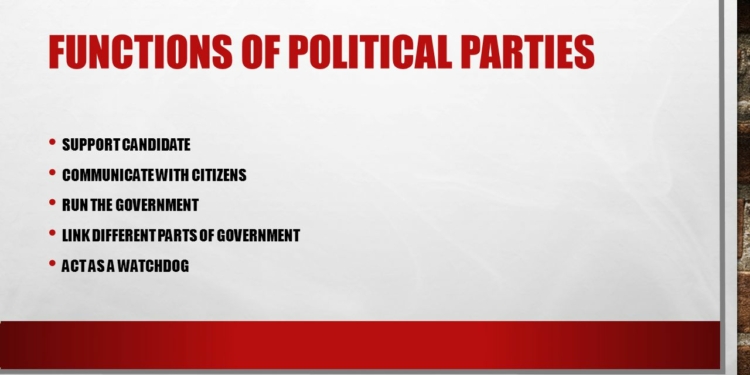 Functions of Political Parties