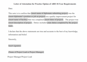 How to Write an Attestation Letter