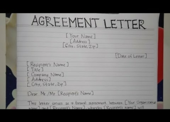How to Write a Letter of Agreement