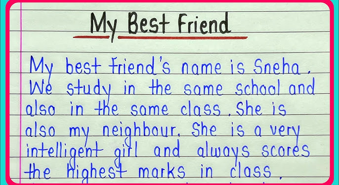 My Best Friend Essay