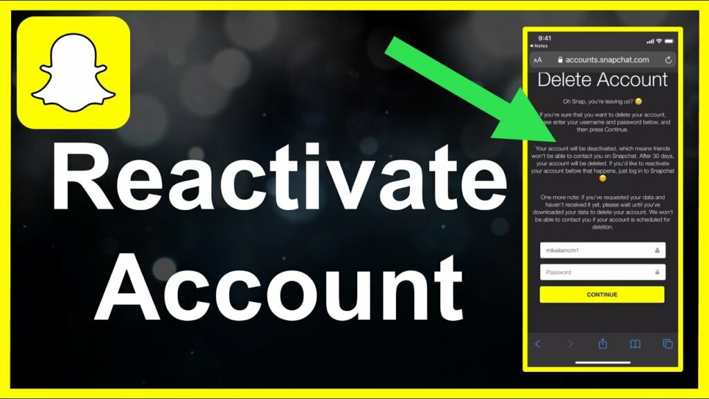 How to Reactivate Your Snapchat Account