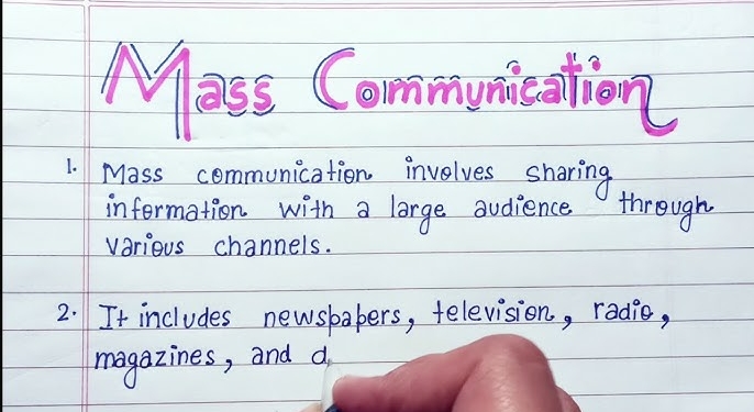 Importance of Mass Communication