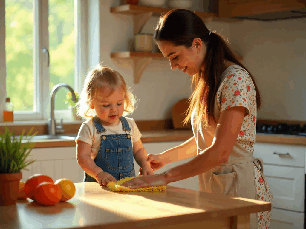 Tips and tricks for maintaining a tidy home with toddlers