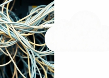 Cloud network versus traditional network cables comparison.
