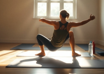 Person stretching after intense workout.