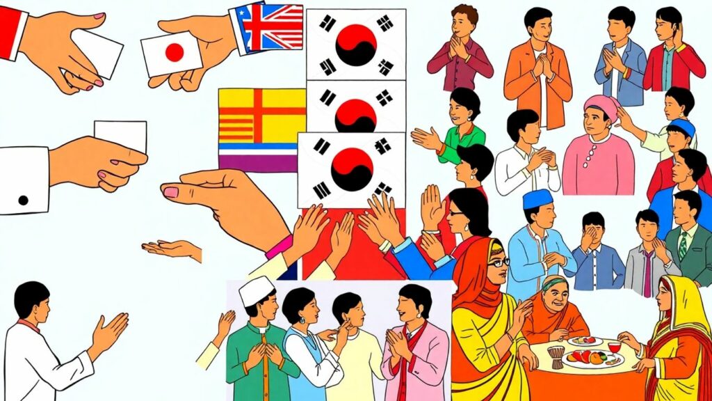 Global cultural etiquette do's and don'ts collage.