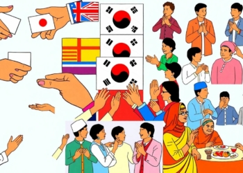 Global cultural etiquette do's and don'ts collage.