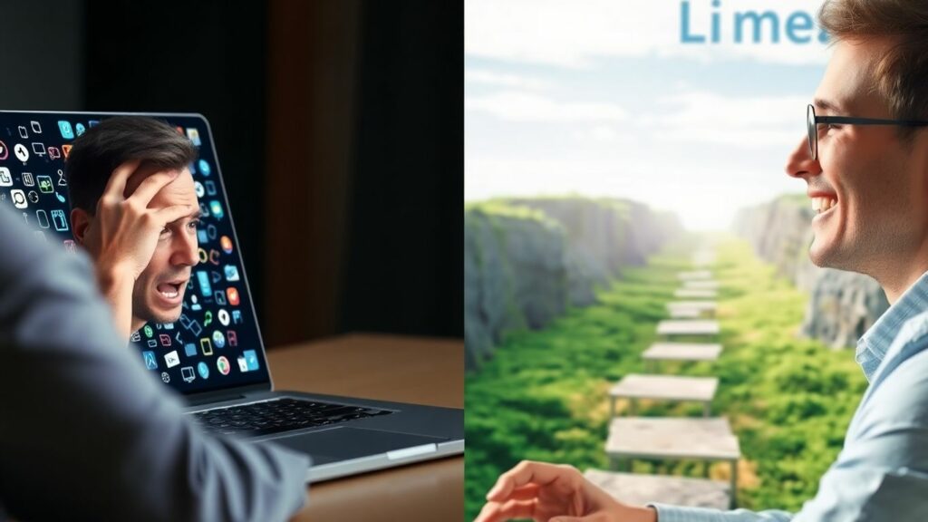 Digital marketing mistakes and successes visualized.