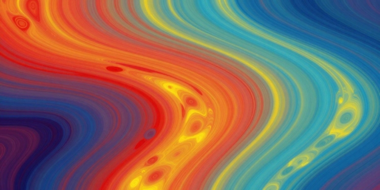 Abstract colorful swirls representing marketing psychology.