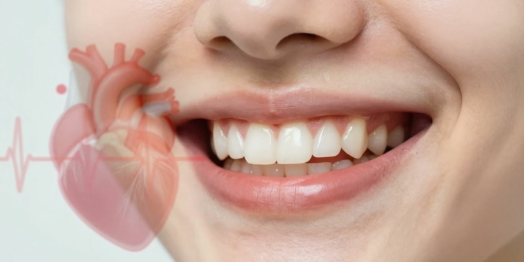 Healthy smile and heart connection