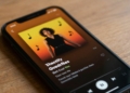 Spotify app on a phone screen