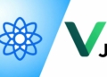 React and Vue.js logos side-by-side comparison