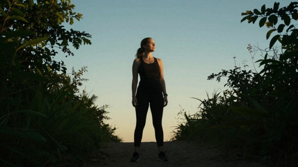 Woman overcoming challenges on career path