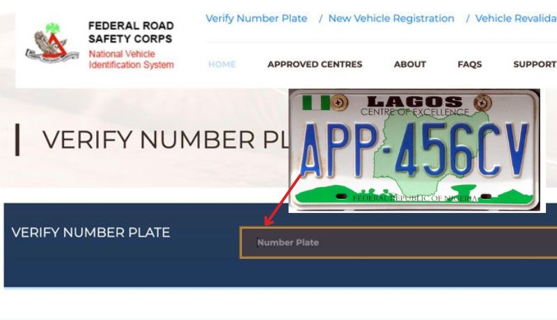 FRSC plate number verification