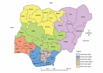 Geopolitical Zones in Nigeria and their States with Maps