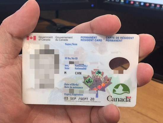 Canadian Permanent Residence Card