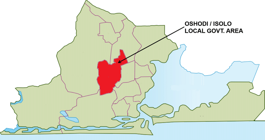 Oshodi-Isolo on Map