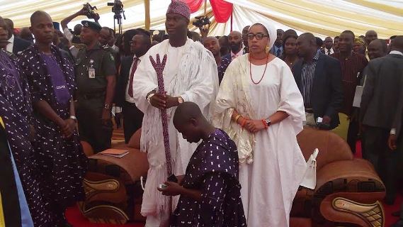 The new Olori of Ife steps out for an event with the Ooni of Ife