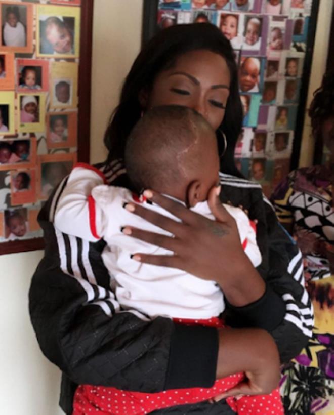 tiwa savage visits orphanage in south africa 
