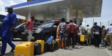 Queue at Filling Station during Fuel Scarcity