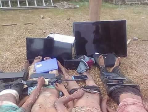 Corpse of Armed robbers impersonating SARS