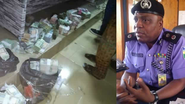 Siezed mint Naira notes by Anambra Police