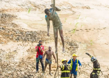 Woman trapped inside mud rescued by LASEMA