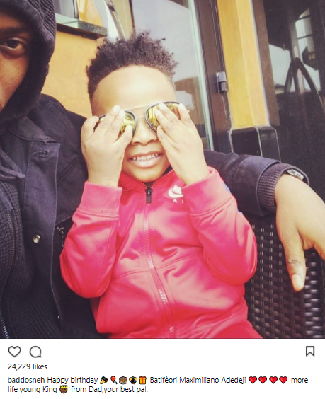 Olamide celebrates his son on his birthday