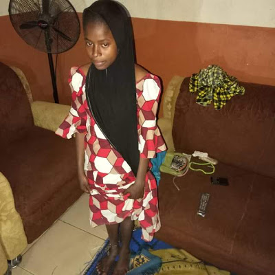 Photos: Sister to Secretary to the Adamawa State Govt allegedly brutalises her minor housemaid, had her legs chained and padlocked