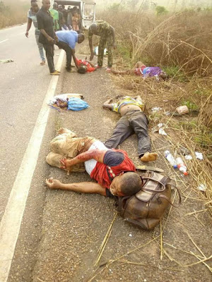 "So many people died but we came out by his grace"- Lady and her mother survives, others killed in fatal accident along Benin-Agbor road (photos)
