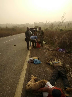 "So many people died but we came out by his grace"- Lady and her mother survives, others killed in fatal accident along Benin-Agbor road (photos)