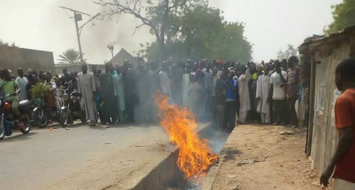 Jungle Justice: Mob set Motorcycle thief ablaze in Kebbi