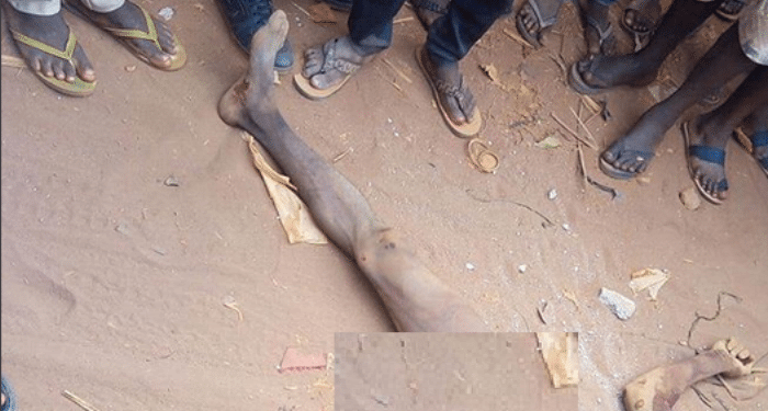 Mob at a scene of Jungle Justice