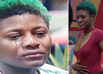 Alex, Big Brother Naija Housemate in tears