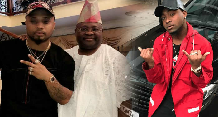 B-Red, Senator Adeleke and Davido