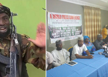 Boko Haram leader, Abubakar Shekau; Coalition of 50 civil society groups