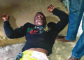 An injured victim in the crisis at Akala and Idi-Oro, Musin Lagos