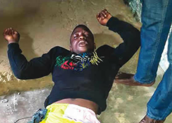An injured victim in the crisis at Akala and Idi-Oro, Musin Lagos