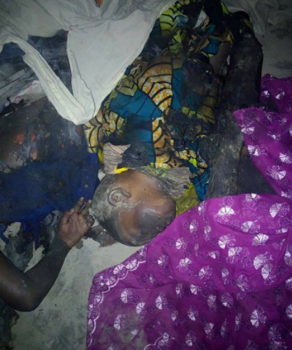 Graphic photos:?Mother and four kids burnt to death following midnight fire outbreak from a burning mosquito coil in Borno State